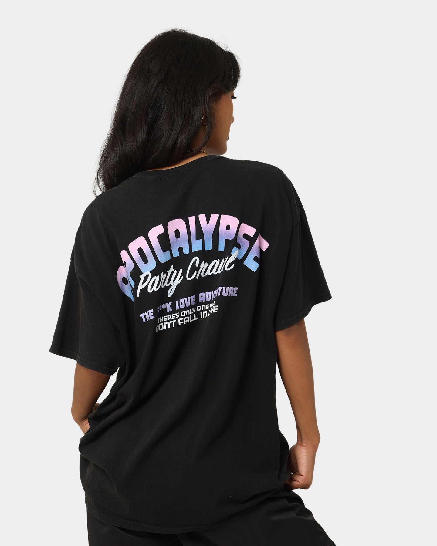 Goat Crew X Rick And Morty Apocalypse Vintage T-Shirt Black Wash Style001