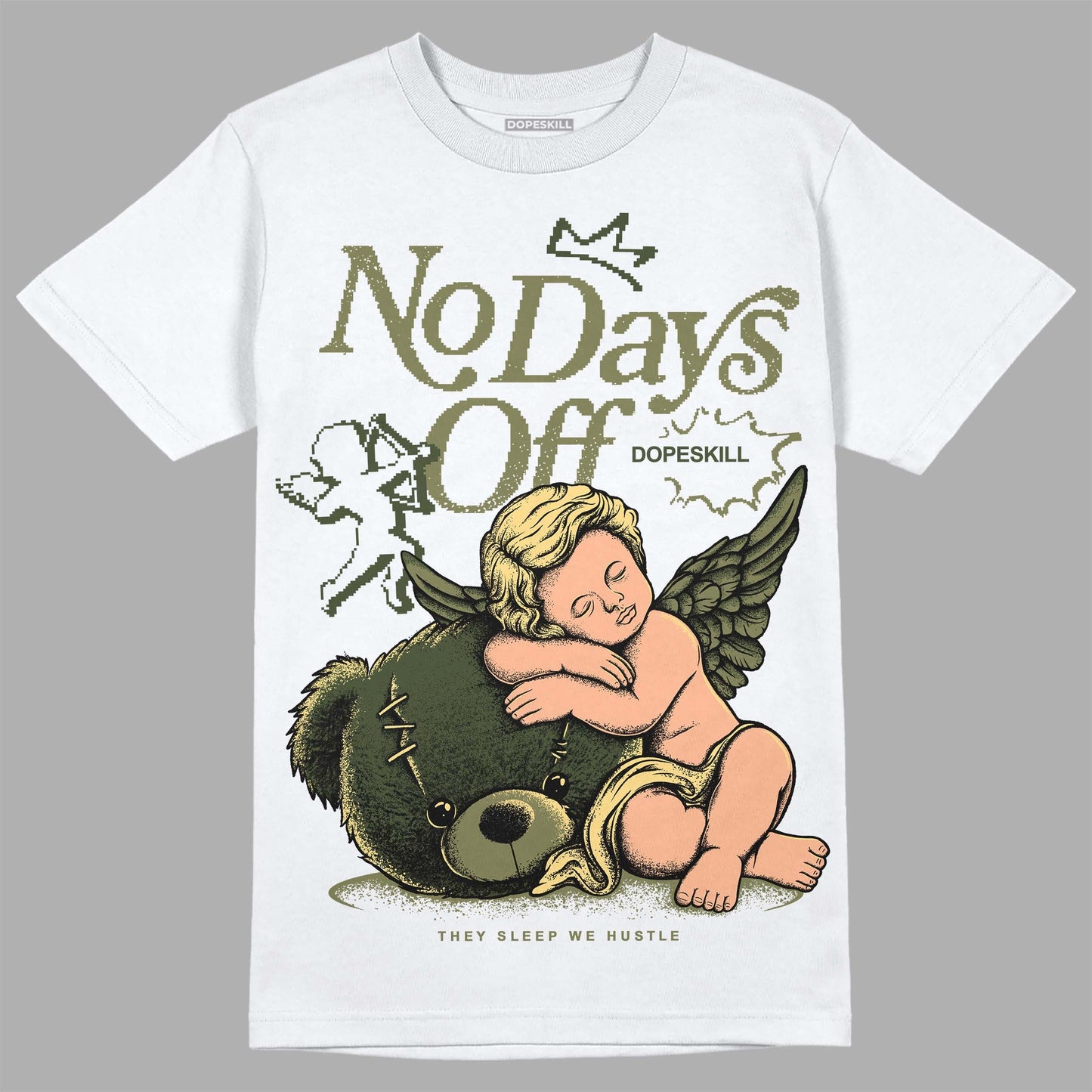 Craft Olive 4s DopeSkill T-Shirt New No Days Off Graphic