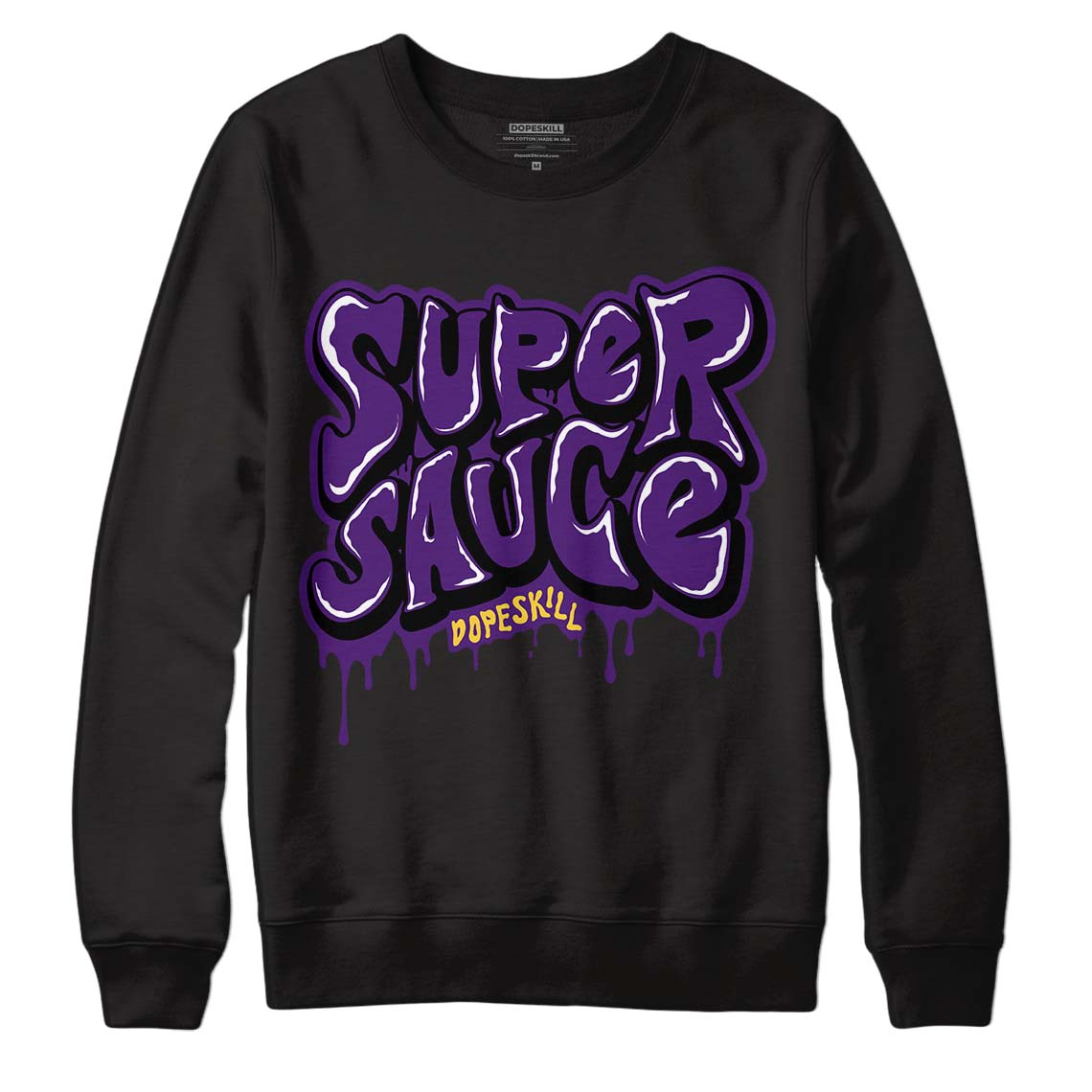 Field Purple 12s DopeSkill Sweatshirt Super Sauce Graphic