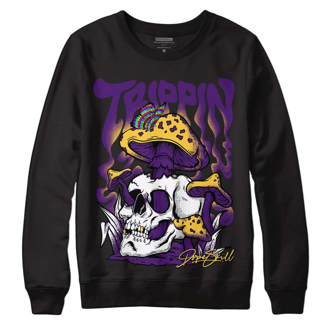 Field Purple 12s DopeSkill Sweatshirt Trippin Graphic