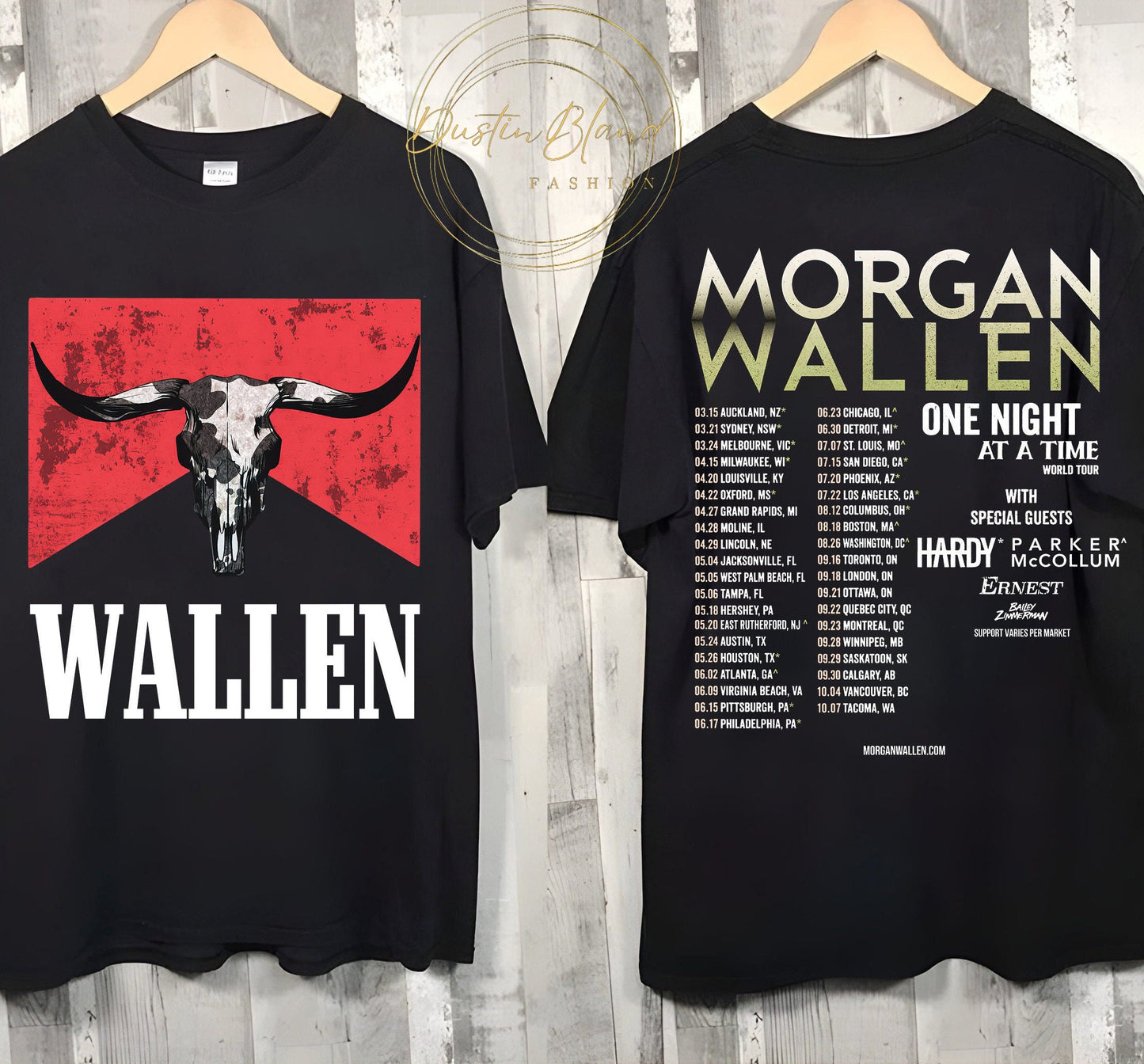 Wild West Shirt, Wallen Western World Tour 2023 One Night At A Time T-Shirt