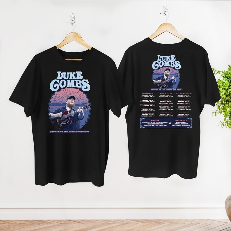 Lukee Comb 2024 Tour Growing Up and Getting Old T-Shirt