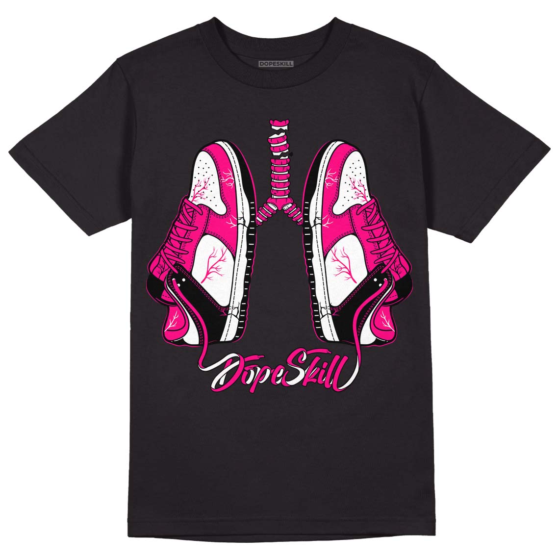 Fierce Pink 1s DopeSkill T-Shirt Breathe Graphic