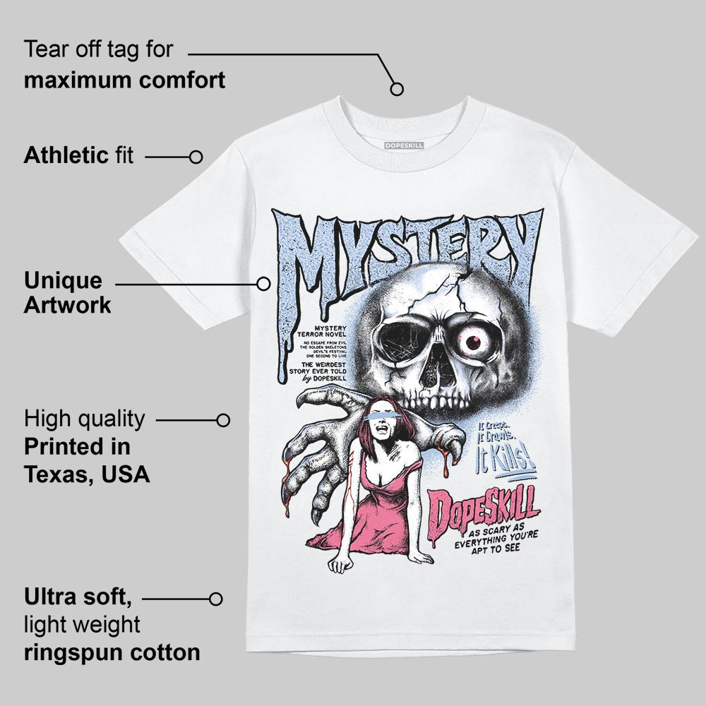 Denim Pink Glow 3s DopeSkill T-Shirt Mystery Ghostly Grasp Graphic