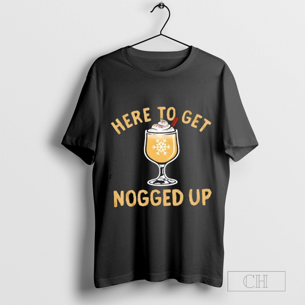 Here to get nogged up snow T-shirt