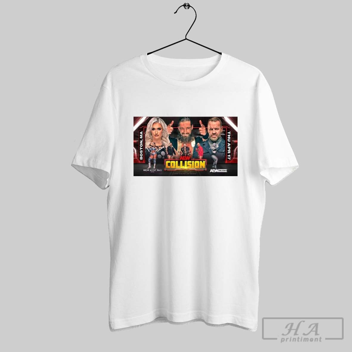 Aew Collision Boston At Mgm Music Hall At Fenway In Boston Ma T Shirt