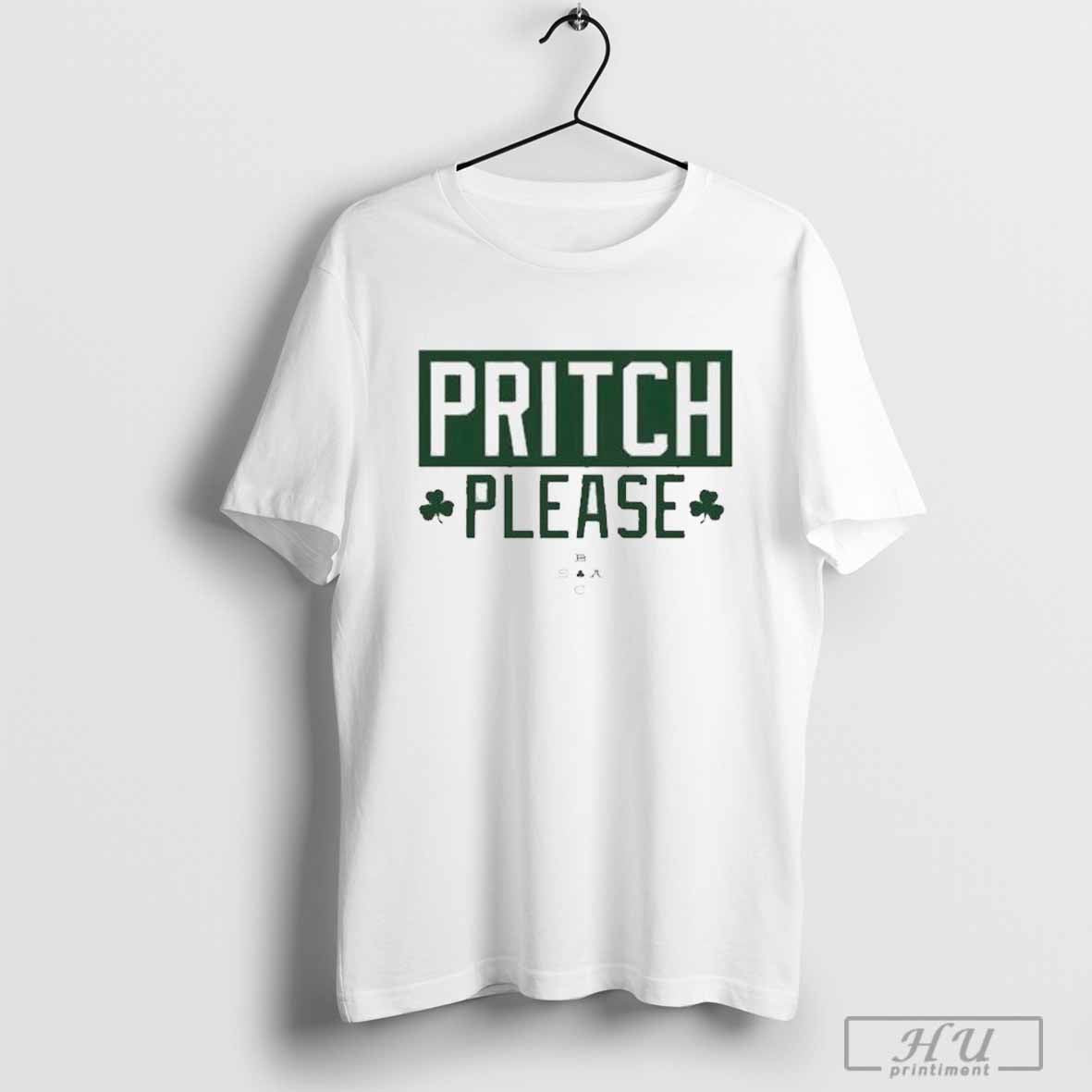 Official Boston Celtics Pritch Please T-Shirt