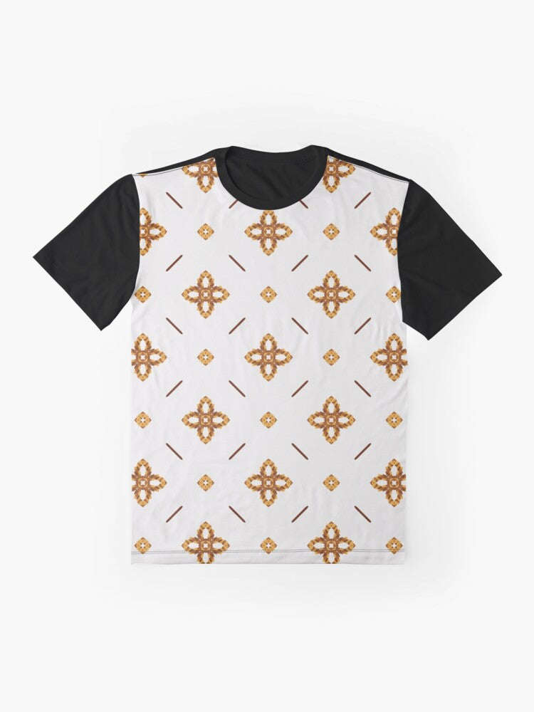 Modern Flower Geometric Texture Background Seamless Pattern Graphic T-Shirt