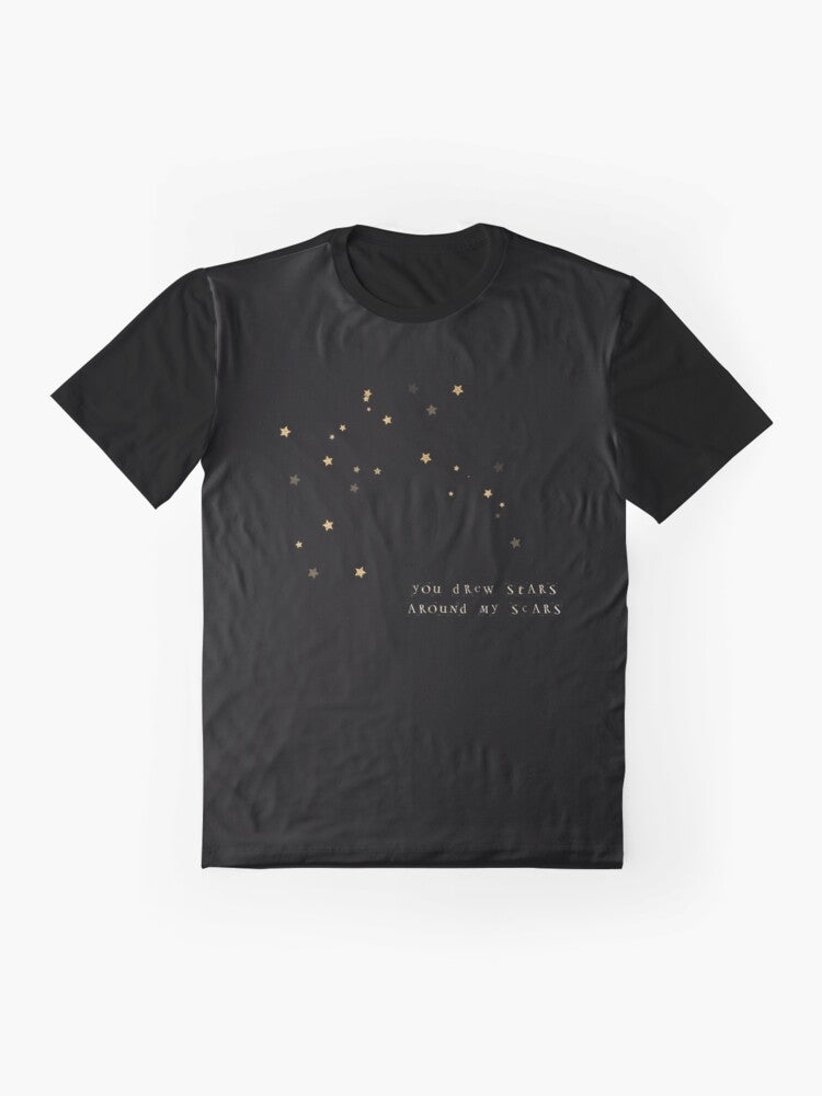 Cardigan Taylor Swift You Drew Stars Around My Scars (Gold) Graphic T-Shirt