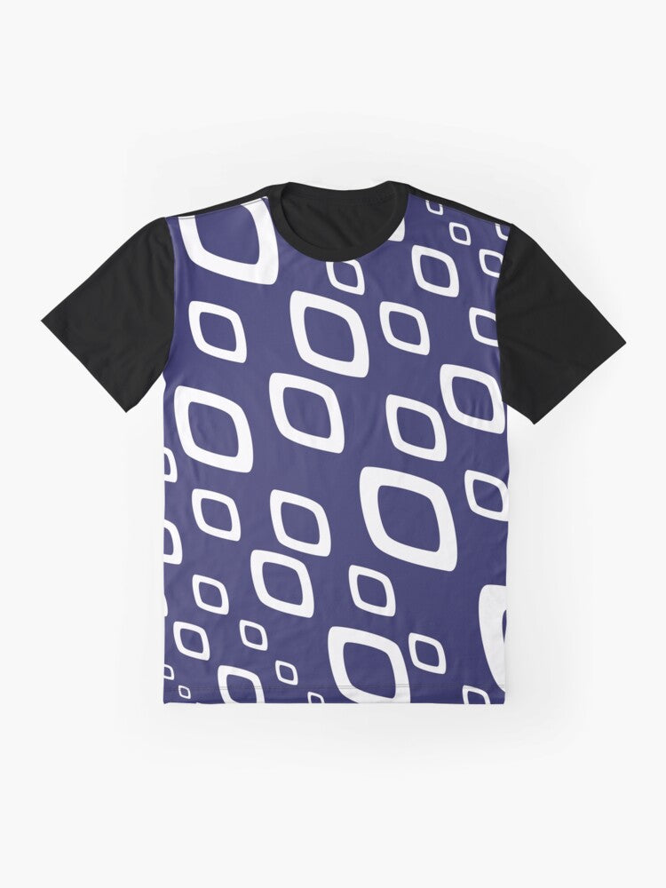 Blue African loincloth patterns Graphic T-Shirt