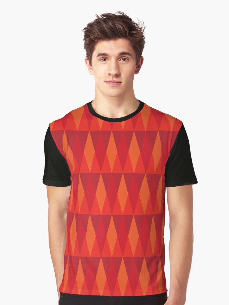 Fire Triangles Graphic T-Shirt