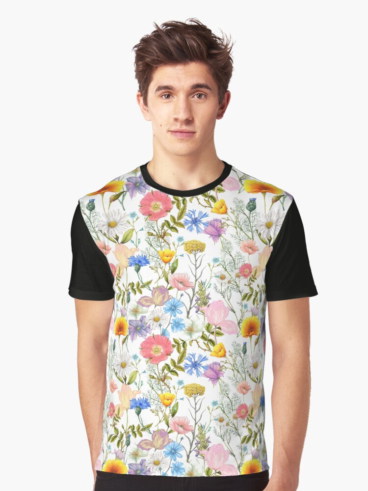 Seamless Patterns Floral graphic Graphic T-Shirt Style007