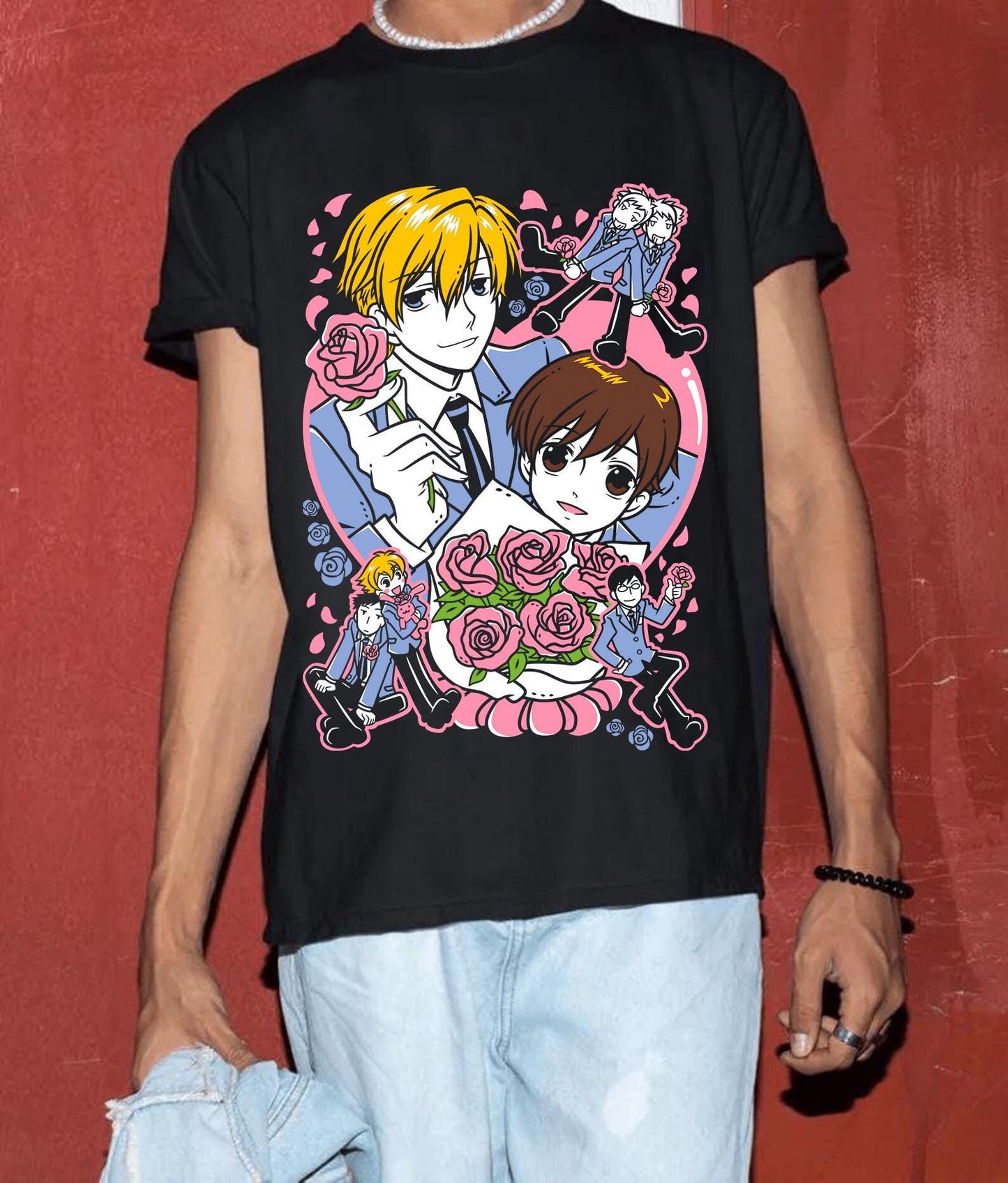 Unisex anime Tshirt, Manga Lover Shirt, Graphic Tee, Otaku Ropa, Clothing Merch Gift, Graphic Anime Tee, Manga Shirt