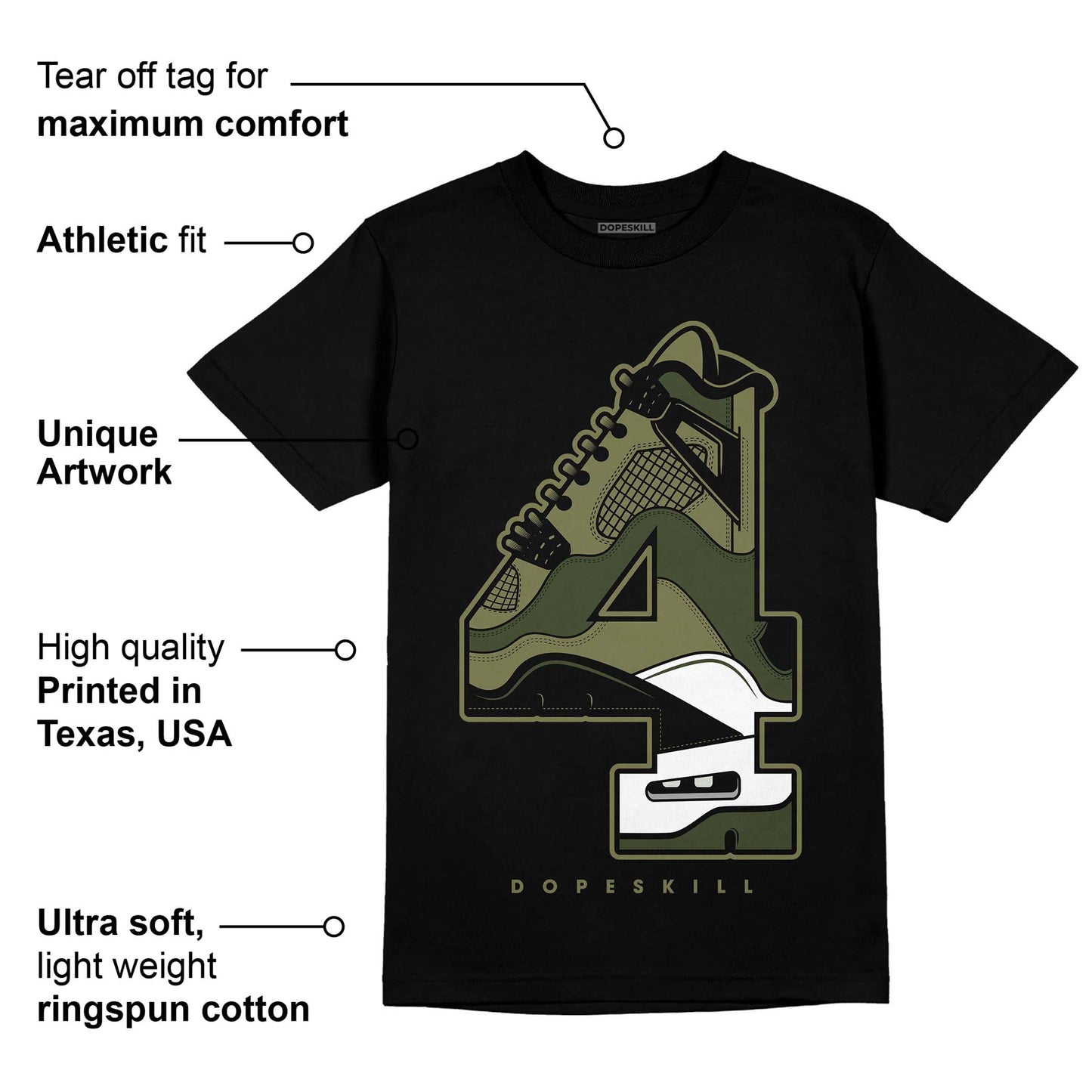 Craft Olive 4s DopeSkill T-Shirt No.4 Graphic