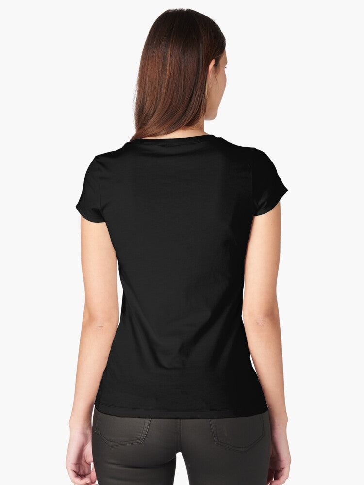 Cozy Winter Cabin Fitted Scoop T-Shirt