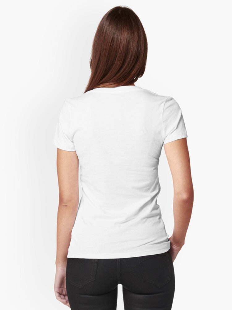 Mountains in Nepal Fitted V-Neck T-Shirt