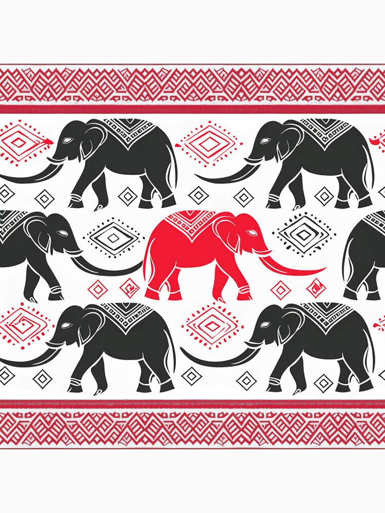 Elephant graphic patterns bring the spirit of Southeast Asia with you. Premium T-Shirt