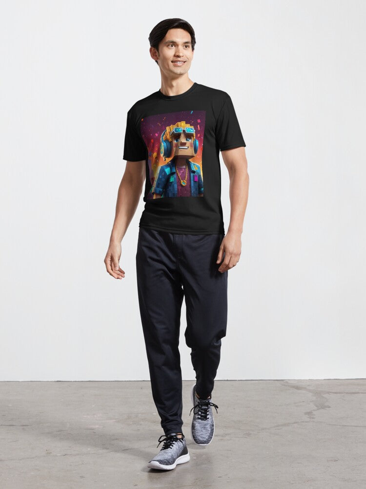 Crafting Coolness: Minecraft Graphic Tee Active T-Shirt