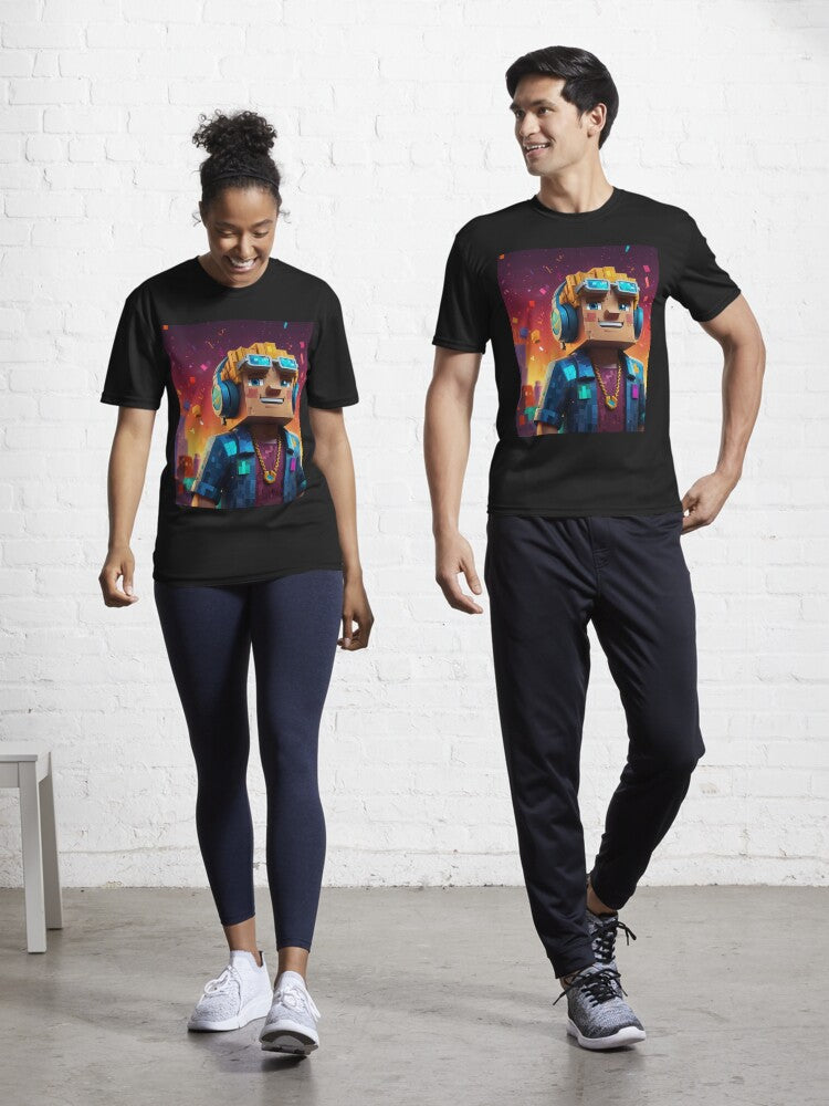 Crafting Coolness: Minecraft Graphic Tee Active T-Shirt