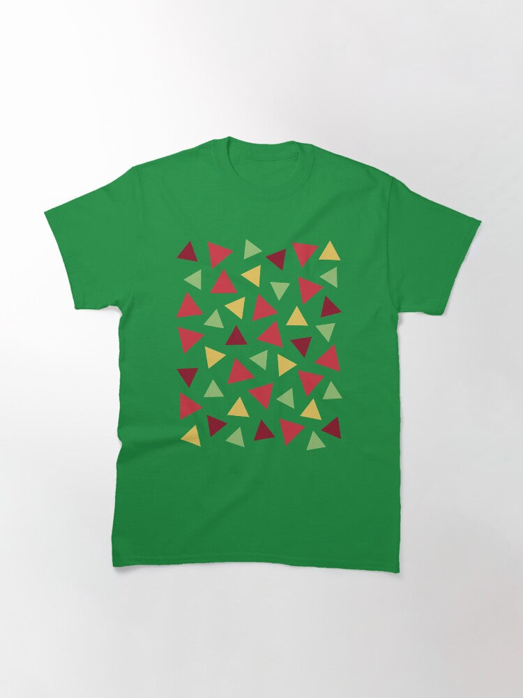 Colorful Triangles Classic T-Shirt Style003