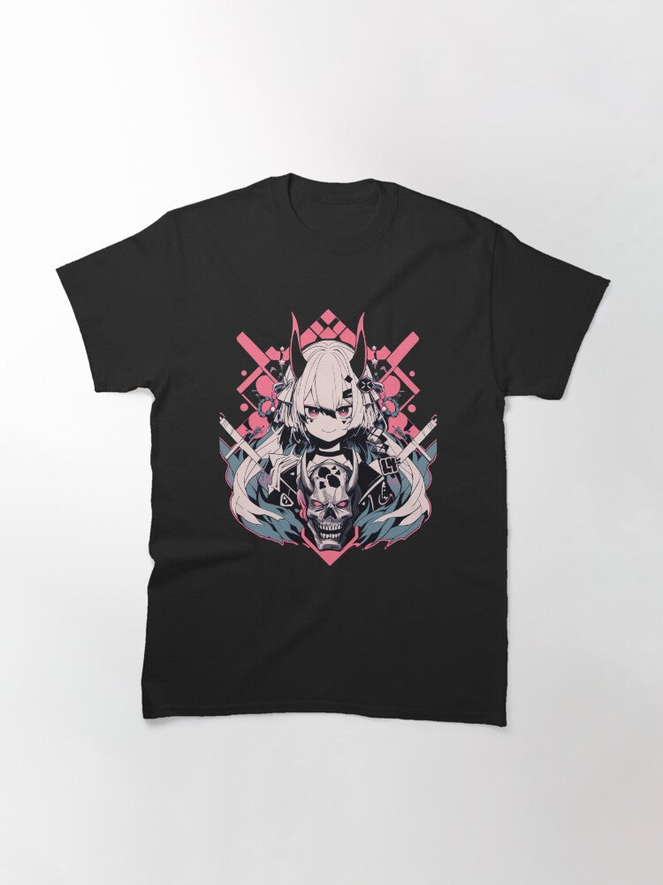 Devil girl with her skull Classic T-Shirt