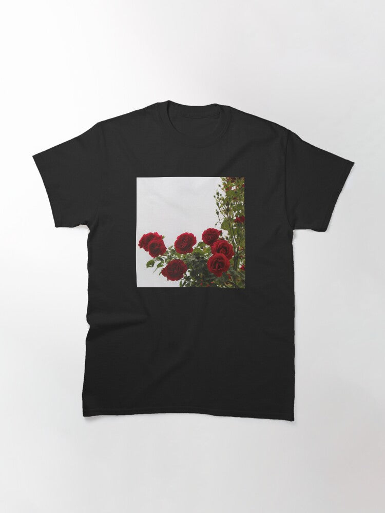 Romantic Red Garden Roses Classic T-Shirt