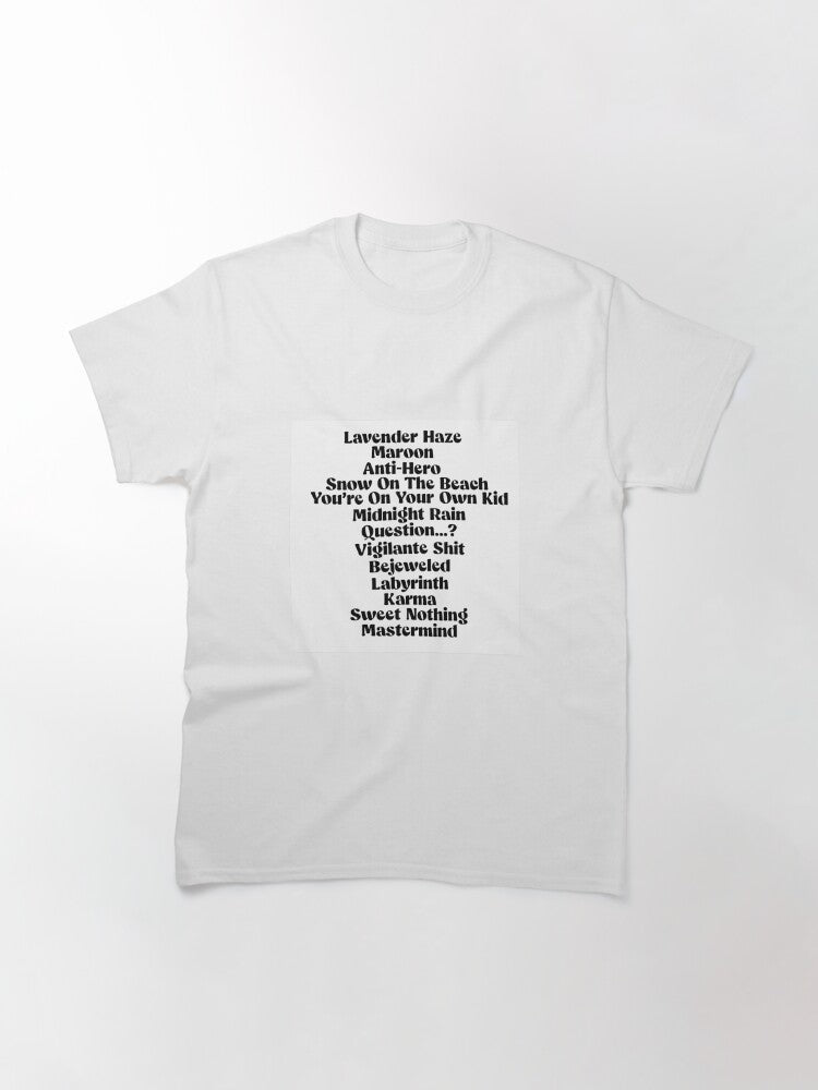 midnights song list Classic T-Shirt