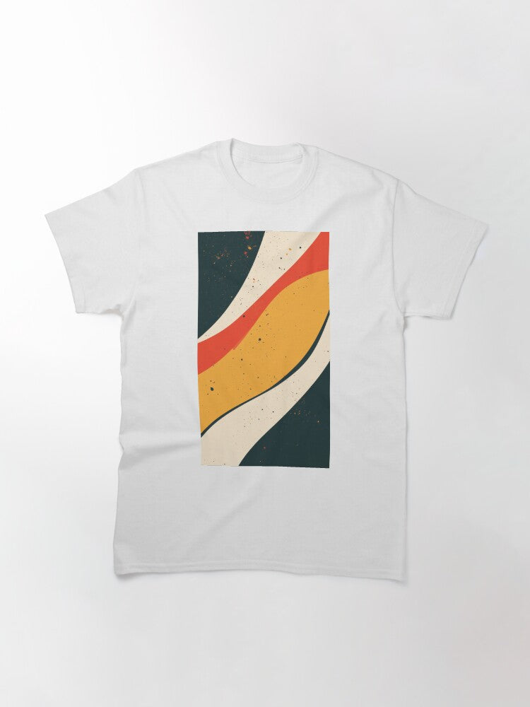 Vivid waves on dark backdrop Classic T-Shirt