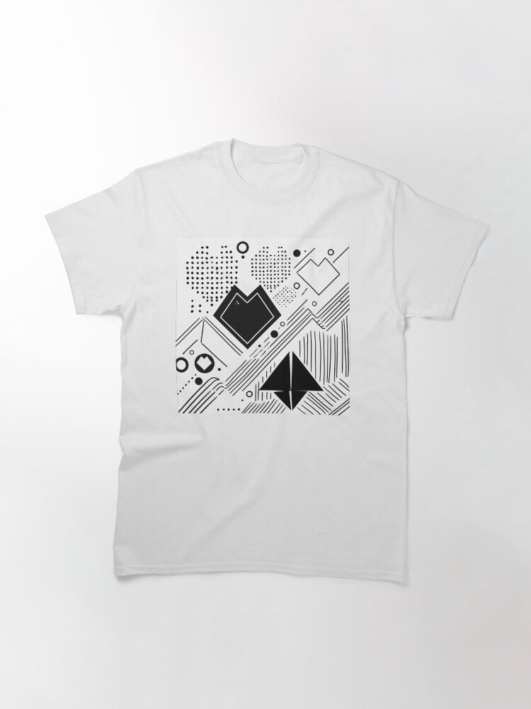Geometric Heartscape Classic T-Shirt
