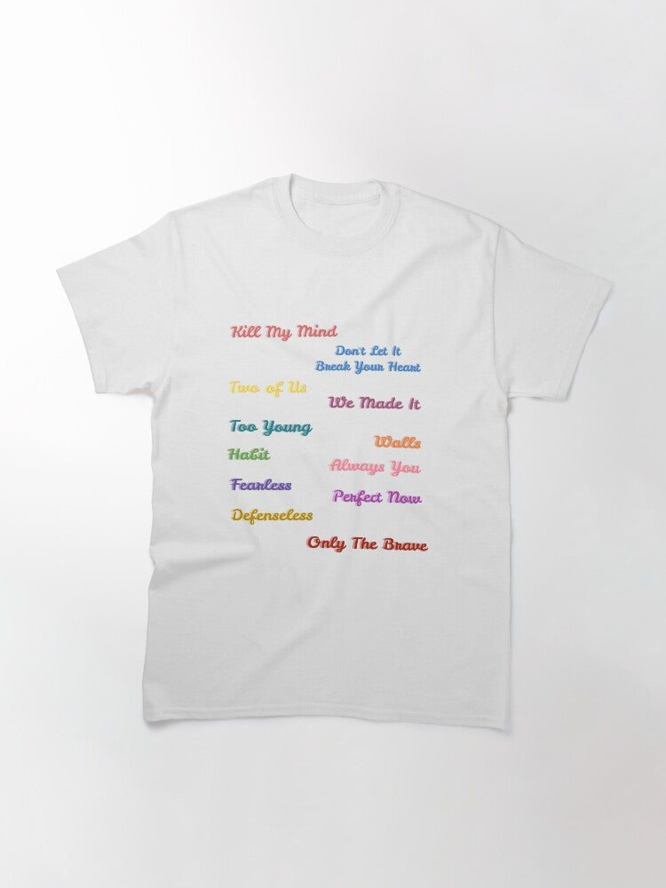 Louis Tomlinson Walls Song Titles Classic T-Shirt