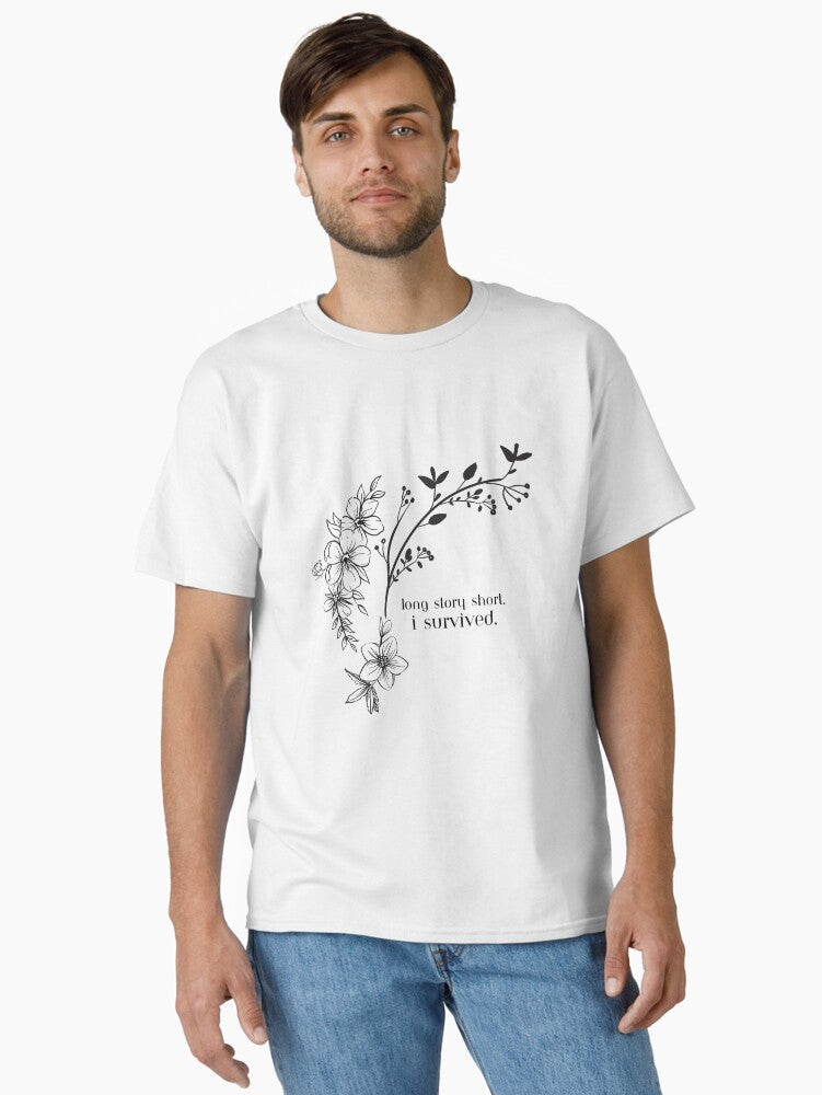 Long Story Short I Survived - Long Story Short by Taylor Swift from Evermore Album Lyrics Print Design T-Shirt Classic T-Shirt