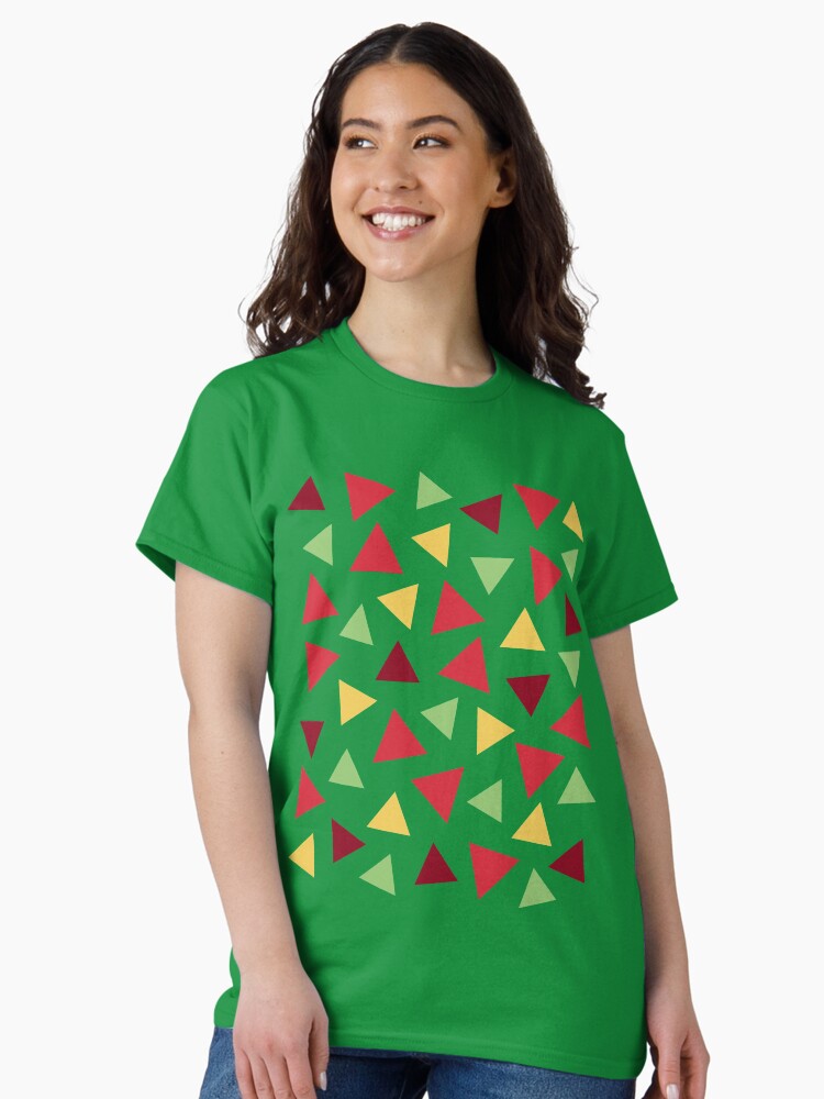 Colorful Triangles Classic T-Shirt Style003