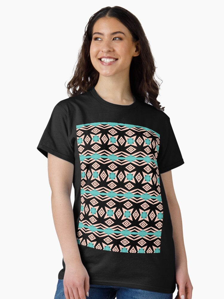 Boho Tropical 4 - Abstract Geometric Seamless Pattern Classic T-Shirt