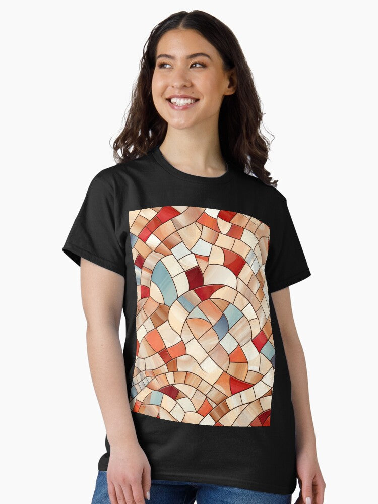 Mosaic Pattern Classic T-Shirt Style009