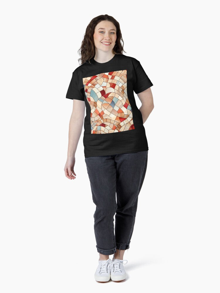 Mosaic Pattern Classic T-Shirt Style009
