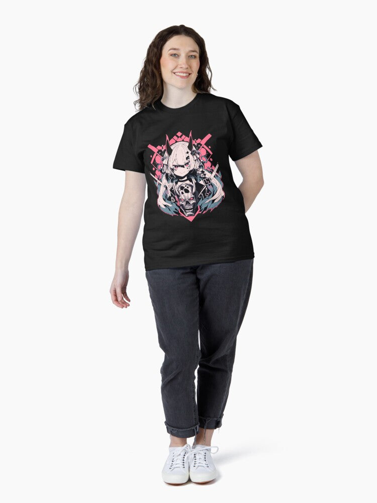 Devil girl with her skull Classic T-Shirt