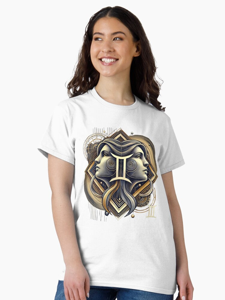 Gemini Zodiac Symbol Art Classic T-Shirt