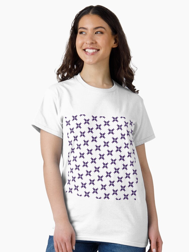 Violet geometric design Classic T-Shirt