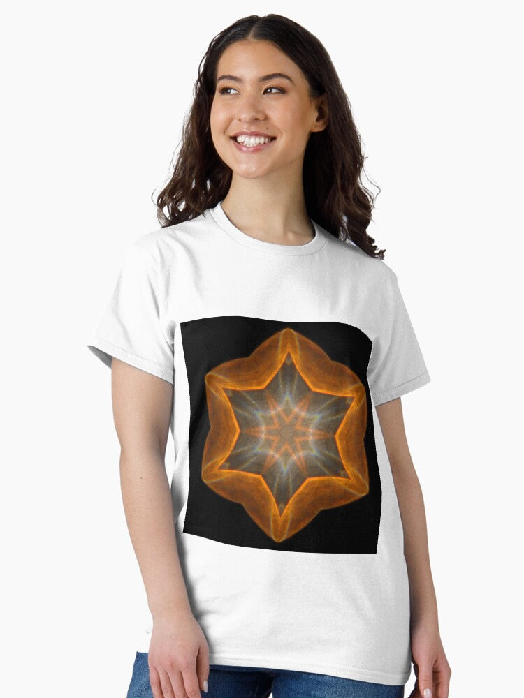 Basket Star Hexagon Mandala Classic T-Shirt