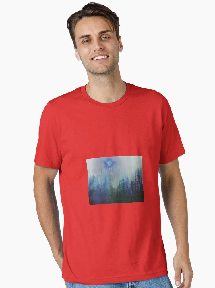 Floating above my home in the canyon was this ball of blue and green light. Essential T-Shirt