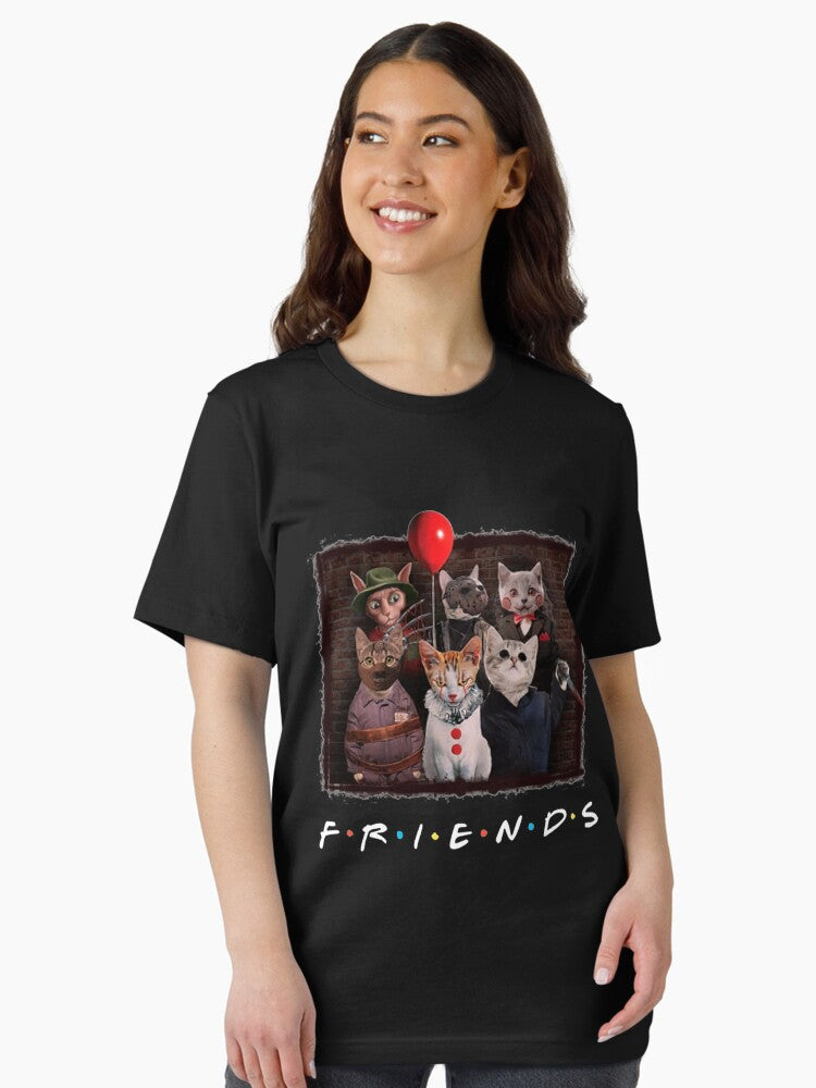 Halloween friends cat in horror movie character Essential T-Shirt