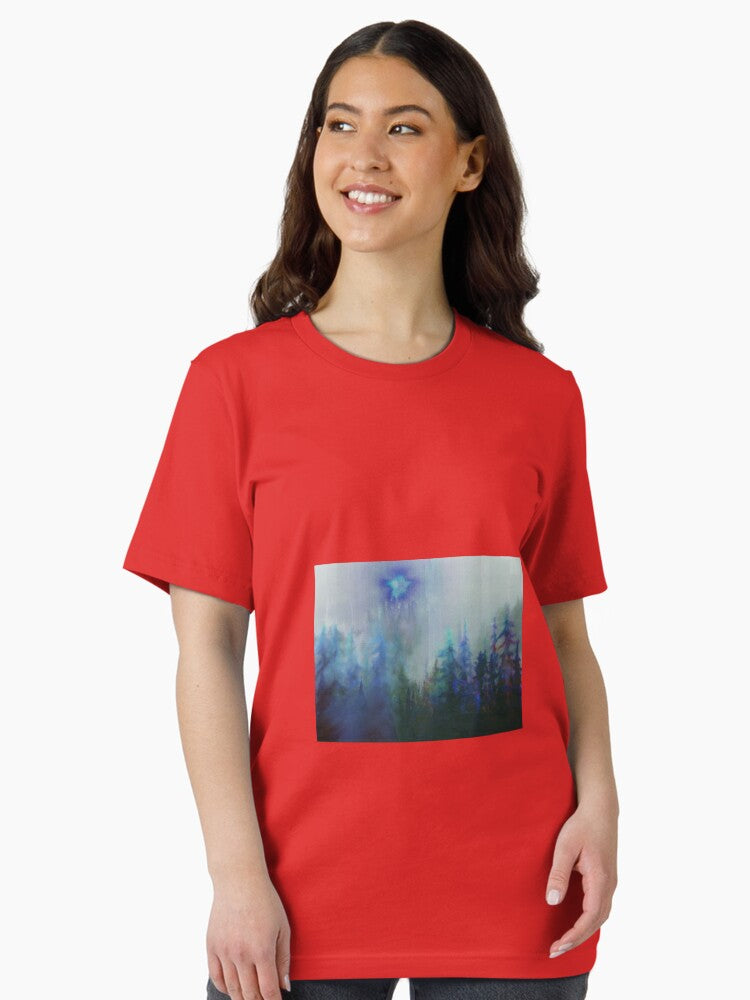 Floating above my home in the canyon was this ball of blue and green light. Essential T-Shirt