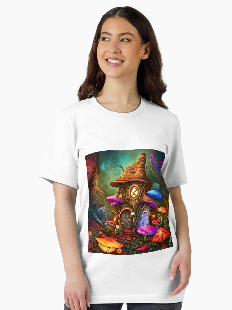Magic Fairy Mushroom House in the Forest Essential T-Shirt