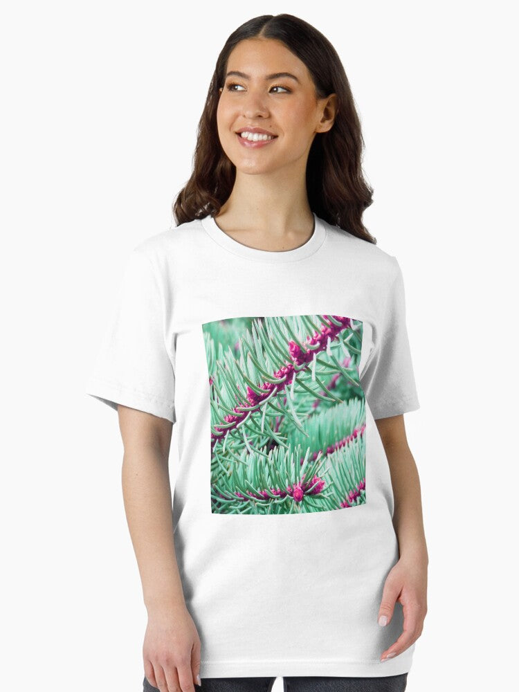 Green And Pink Pine Needles Essential T-Shirt