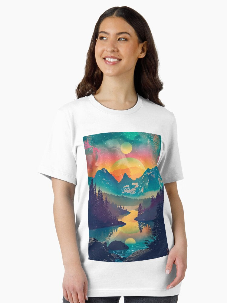 Surreal Mountain Landscape at Twilight Essential T-Shirt