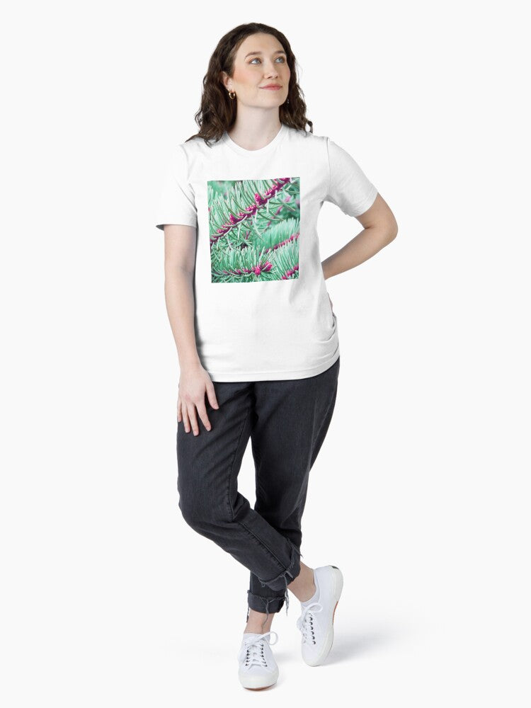 Green And Pink Pine Needles Essential T-Shirt