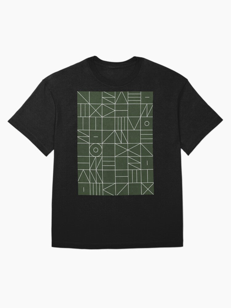 My Favorite Geometric Patterns No.6 - Deep Green Oversized T-Shirt