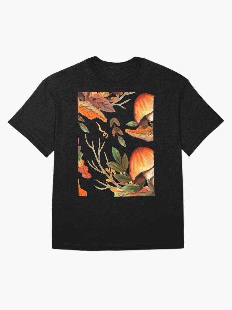 Hello autumn mushroom pattern Oversized T-Shirt
