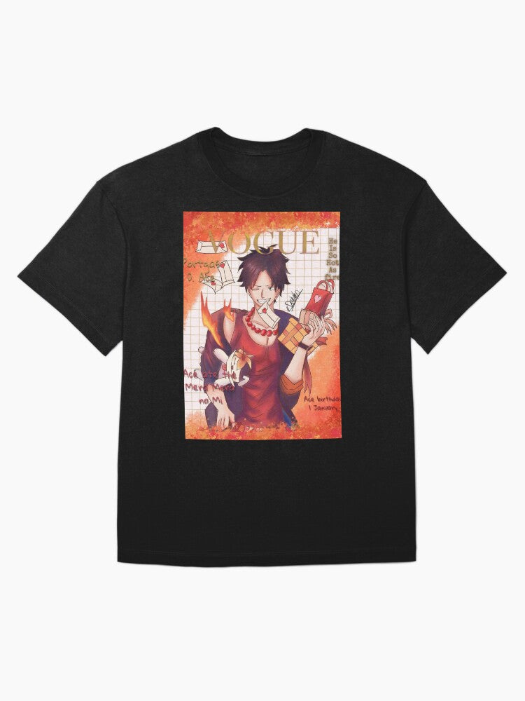 a drawing of portgas d ace Oversized T-Shirt