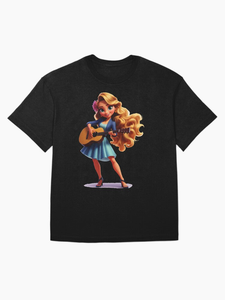 Girl, her guitar and a dream Oversized T-Shirt
